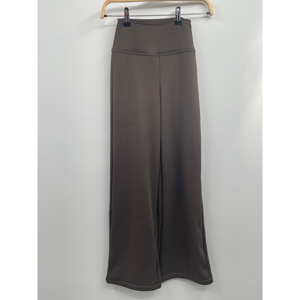Calzedonia Thermal‎ Plush Palazzo Pants Womans XS Brown Wide-Leg Trousers NWT